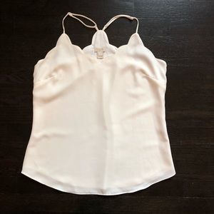 ❤️J. Crew Scalloped Cami Top Ivory